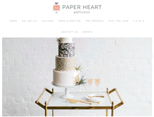 Tablet Screenshot of paperheartpatisserie.com